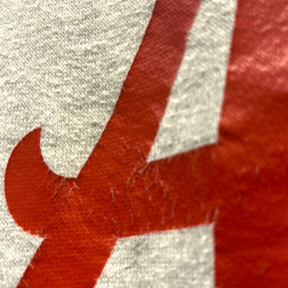 Boys Alabama Crimson Tide Hoodie, Size Youth XL(18-20) Light Grey/Crimson - Picture 3 of 8